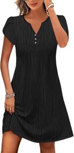 ETCYY Women’s Casual T Shirt Dress Short Sleeve Summer Dresses 2026 Spring Cloth