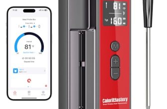 CaloriMastery Wireless Smart Bluetooth Meat Thermometer Digital for BBQ