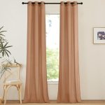 NICETOWN Linen Curtains 96 inches Long for Living Room