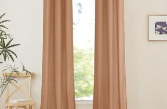 NICETOWN Linen Curtains 96 inches Long for Living Room