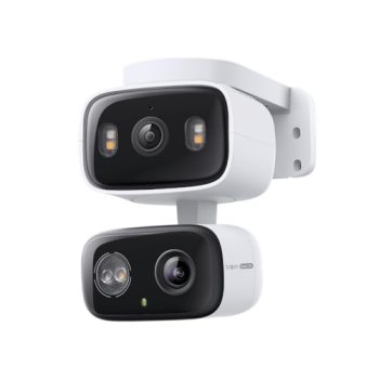 Tapo 2K Indoor/Outdoor Dual Lens Pan/Tilt Wired Security Camera