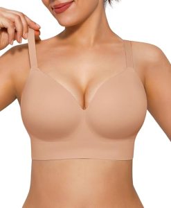 Popilush Womens Seamless Bras No Underwire Push Up Buttery Soft Wireless Bralett