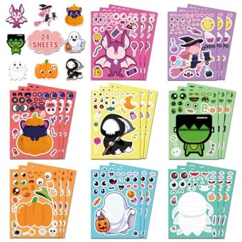 Halloween Party Favors,Halloween Stickers,DIY Crafts Stickers for Kids