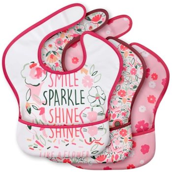 CIVARUA KIDS 3-Pack Waterproof Baby Bibs for Eating