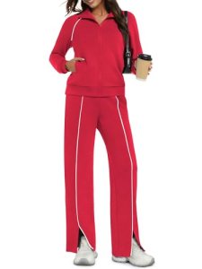 Casly Lamiit 2 Piece Outfits for Women Casual Travel Sweatsuit 2025 Fall Loungew