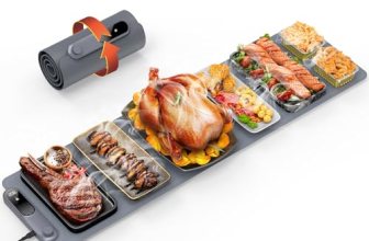 FEPPO Warming Mat for Food, Extra-Long Size 42″x12″
