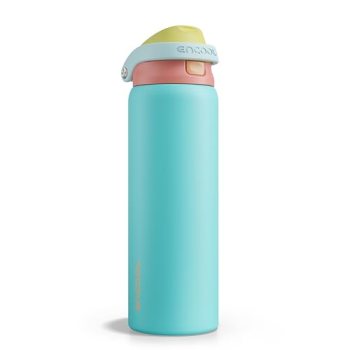 ENCOOL Leakproof Insulated Water Bottle with Straw Dual-Sip Water Bottle Bag-Saf
