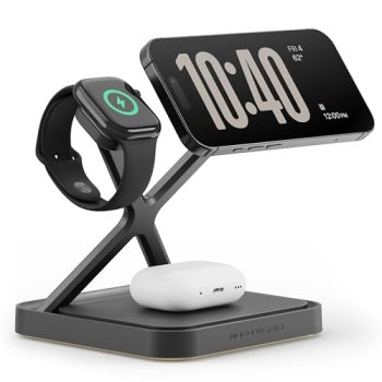 NOCO XGrid XDS3: 3-in-1 Wireless Charging Stand – Charging Station for iPhone