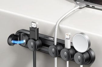 5-in-1 Magnetic Cord Organizer JOYROOM Cable Clips[Adjustable Sliding Track] Und