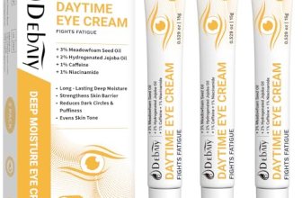 DEBAIY Daytime Eye Cream with 2% Jojoba Oil Anti-Wrinkle Anti-Aging Moisturizing
