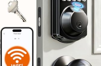 Veise VE012W-K Built-in WiFi Fingerprint Smart Lock with 2 Knobs