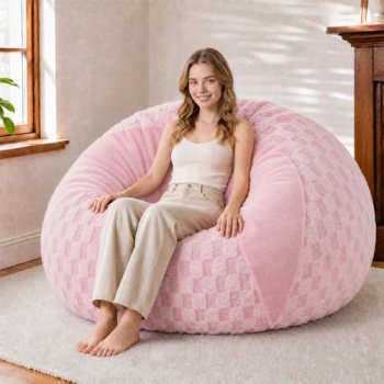 HABUTWAY 5FT Bean Bag Chair Teardrop Beanbag Chair with Memory Foam Filled Soft