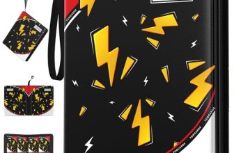 Trading Card Binder 4 Pocket,400 Pocket Card Collection Binder with 50 Removable