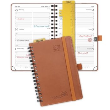 POPRUN Pocket Planner 2026-2027 (Size 4”x6.25”) Academic Pocket Calendar