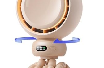 Bearwind Mini Portable Stroller Fan – 60° Auto Oscillation