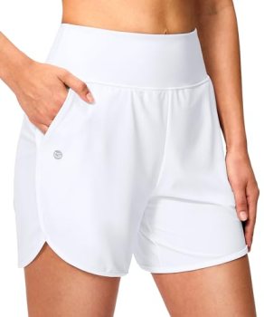 G Gradual Women’s 5″ Swim Board Shorts High Waisted Quick Dry Swimming Bathing S
