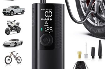 Motorenbau Tire Inflator Portable Air Compressor-150PSI Cordless Air Pump for Ca