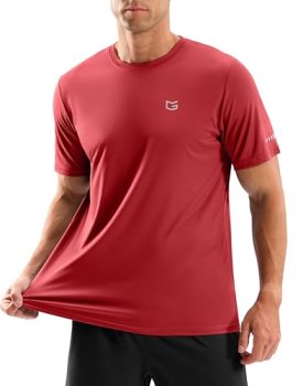 Men’s Workout Breathable T-Shirts Dry Fit UPF 50+ Sun Shirts Quick Dry Cooling T