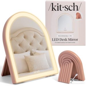 Kitsch Arch Desk Vanity Mirror with Lights