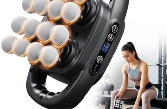 HOTU Massage Gun Deep Tissue, 16-Head Back Massager for Body Muscle Pain Relief