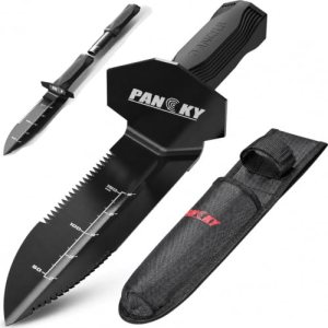 PANCKY Metal Detector Shovel with Extended Handle & Carrying Sheath