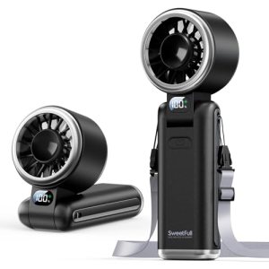 SWEETFULL Portable Handheld Turbo Fan – Portable Fans Rechargeable