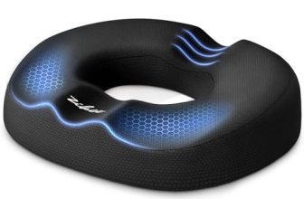 ZIKEE Donut Pillow for Tailbone Pain & Hemorrhoid, Ergonomic Dual-U Cutouts