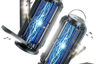 TYPEC 2 Pack Solar Bug Zapper, 3 Solar Charging Panels