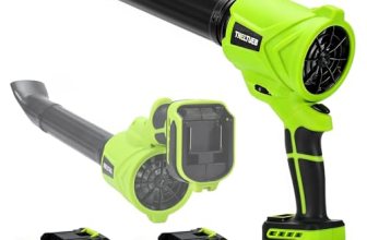 TNELTUEB Leaf Blower Cordless, 21V Battery Powered 980000 RPM 180° Rotating Hand
