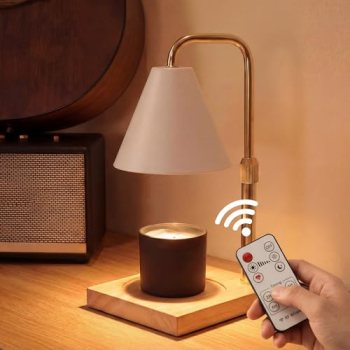 BJFFN Candle Warmer Lamp with Timer and Wireless Remote Control