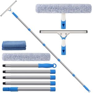 Mitclear 77” Professional Squeegee Window Cleaner Tool with Extension Pole