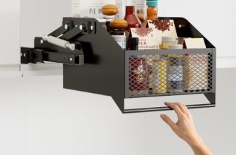 HOUSE AGAIN Pull-Down Cabinet Organizer for High/Deep Cabinets