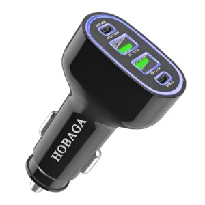 USB C Car Charger Adapter, PD 3.2 QC 5.0 Fast Charging