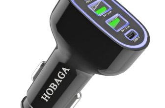 USB C Car Charger Adapter, PD 3.2 QC 5.0 Fast Charging