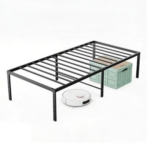 Sweetcrispy Twin Size 18 Inch Platform Bed Frame
