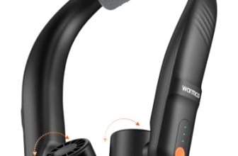 Warmco N4 5200mAh Rechargeable Neck Fan for Travel and Outdoor Use
