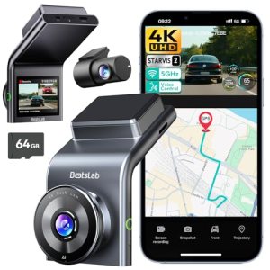 BOTSLAB G300 Plus 4K Dual Dash Cam Front and Rear [2026 Upgraded]