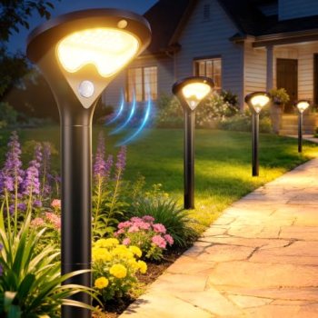 ELECLINK Solar Pathway Lights Outdoor with Motion Sensor