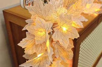 2 Pack Fall Decor Fall Garland with Lights Fall Decorations for Home