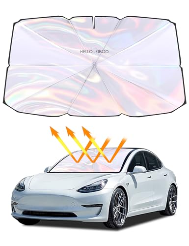 helloleiboo Car Windshield Sun Shade Umbrella