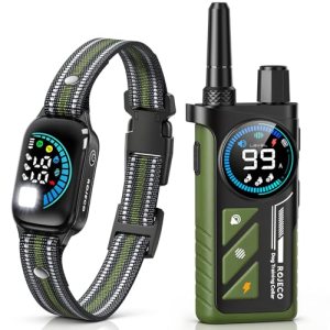 Rojeco 2-in-1 Dog Shock Collar & Dog Bark Collar