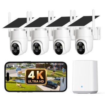 ELYSOO 4K Security Cameras Wireless Outdoor