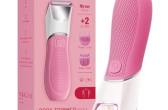 Rechargeable Bikini Trimmer for Women:Body Groomer with Mirror & LED Light for S