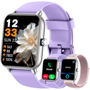 Hingso Smart Watches for Women, 1.85″ Fitness Tracker for Android & iPhone