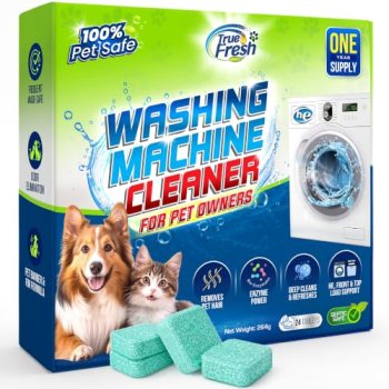 True Fresh Washing Machine Cleaner Tablets for Pet Owners 24 Pack