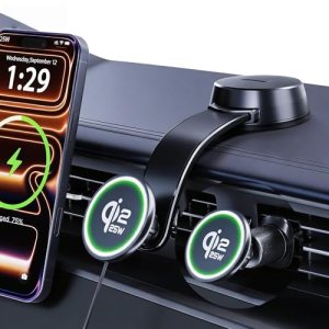 Upgrade [for Qi2.2-Certified] 25W for MagSafe Wireless Car Charger Mount