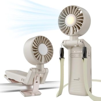 GROWNSY Portable Stroller Fan with Clip