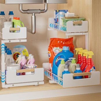 Delamu Under Sink Organizer 2 Pack