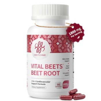 Beet Root Capsules 1800mg Heart & Cardiovascular Support 20:1 Extract