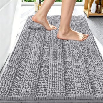 Smiry Thick Chenille Bathroom Rugs 30×20